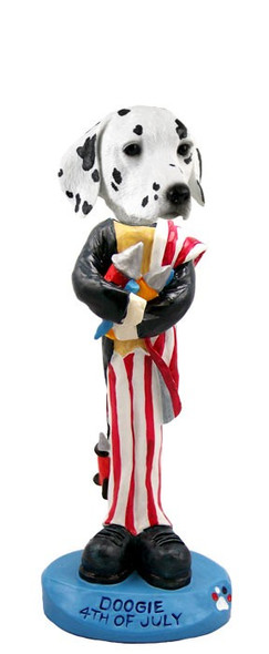 Dalmatian 4th of July Doogie Collectible Dog Figurine