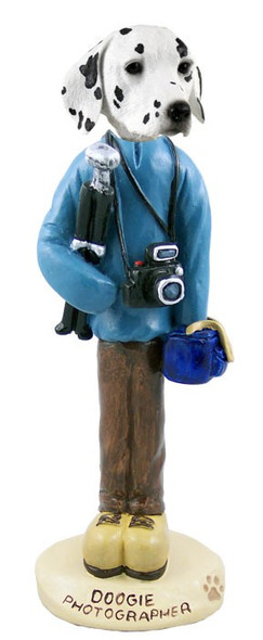 Dalmatian Photographer Doogie Collectible Dog Figurine