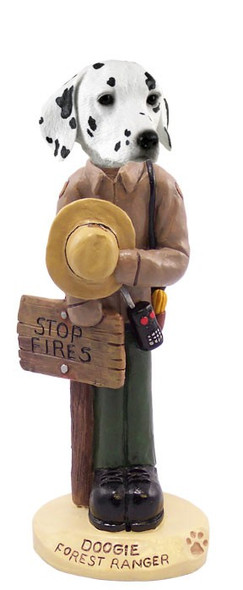 Dalmatian Forest Ranger Doogie Collectible Dog Figurine
