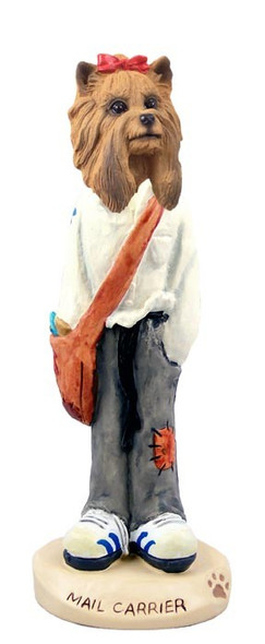 Yorkshire Terrier Mail Carrier Doogie Collectible Dog Figurine