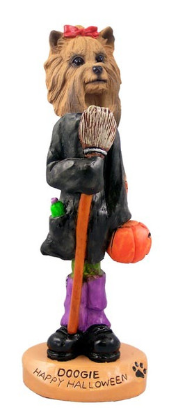 Yorkshire Terrier Happy Halloween Doogie Collectible Dog Figurine