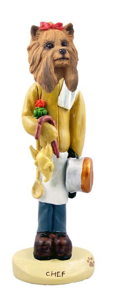 Yorkshire Terrier Chef Doogie Collectible Dog Figurine