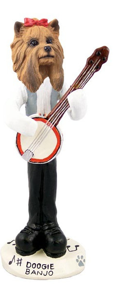 Yorkshire Terrier Banjo Doogie Collectible Dog Figurine