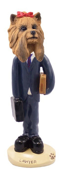Yorkshire Terrier Lawyer Doogie Collectible Dog Figurine