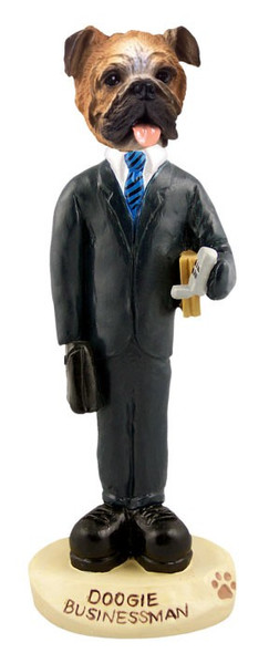 Bulldog Businessman Doogie Collectible Dog Figurine