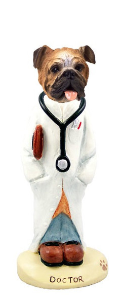 Bulldog Doctor Doogie Collectible Dog Figurine