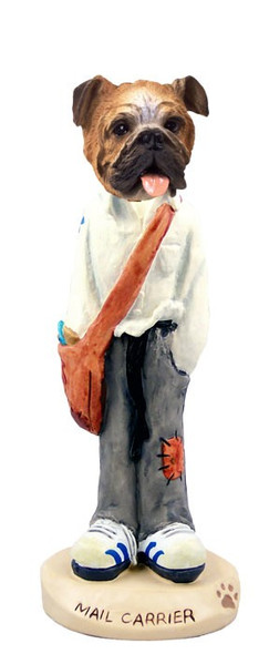 Bulldog Mail Carrier Doogie Collectible Dog Figurine