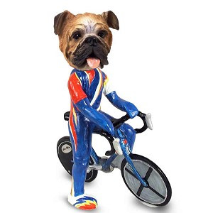 Bulldog Bicycle Doogie Collectible Dog Figurine