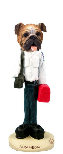 Bulldog Paramedic Doogie Collectible Dog Figurine