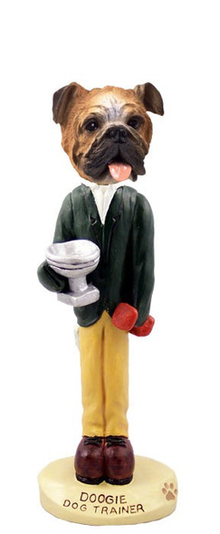 Bulldog Trainer Doogie Collectible Dog Figurine