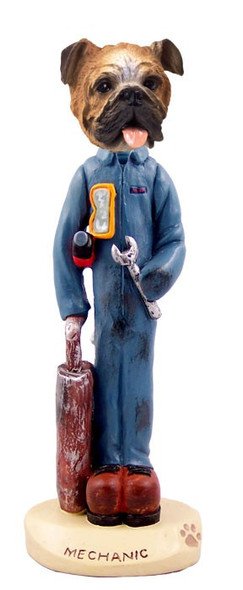 Bulldog Mechanic Doogie Collectible Dog Figurine