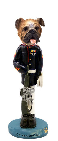 Bulldog U S Marines Doogie Collectible Dog Figurine