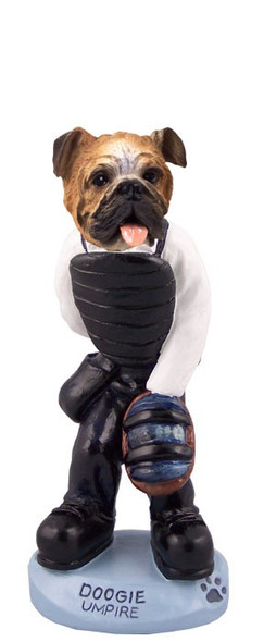 Bulldog Umpire Doogie Collectible Dog Figurine