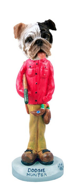 Brindle Bulldog Hunter Doogie Collectible Dog Figurine