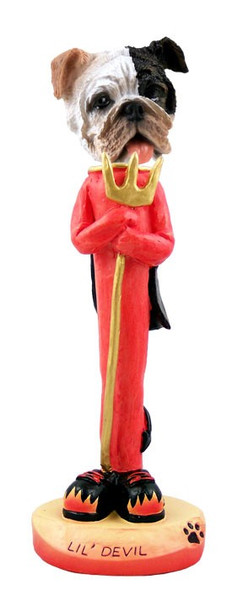 Brindle Bulldog Lil Devil Doogie Collectible Dog Figurine