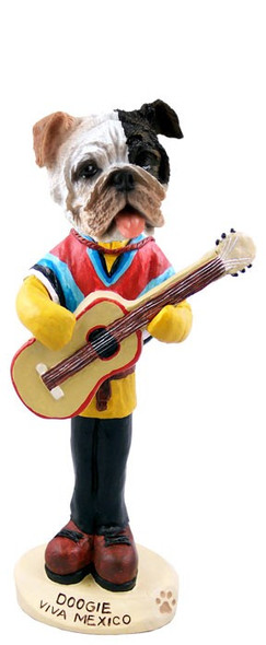 Brindle Bulldog Viva Mexico Doogie Collectible Dog Figurine