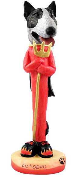 Brindle Bull Terrier Lil Devil Doogie Collectible Dog Figurine