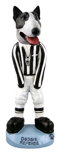 Brindle Bull Terrier Referee Doogie Collectible Dog Figurine