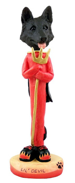 Black German Shepherd Lil Devil Doogie Collectible Dog Figurine