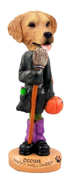 Golden Retriever Happy Halloween Doogie Collectible Dog Figurine