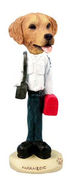 Golden Retriever Paramedic Doogie Collectible Dog Figurine