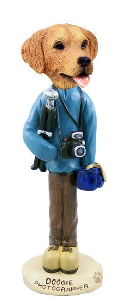 Golden Retriever Photographer Doogie Collectible Dog Figurine