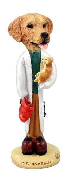 Golden Retriever Veterinarian Doogie Collectible Dog Figurine