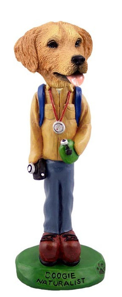Golden Retriever Naturalist Doogie Collectible Dog Figurine