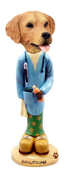 Golden Retriever Beautician Doogie Collectible Dog Figurine