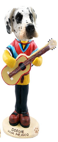 Great Dane (Harelquin Uncropped Ears) Viva Mexico Doogie Collectible Dog Figurine