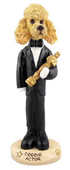 Apricot Poodle Actor Doogie Collectible Dog Figurine