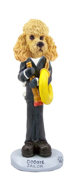 Apricot Poodle Sailor Doogie Collectible Dog Figurine