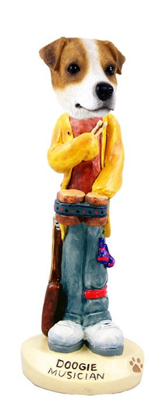 Jack Russell Terrier Musician Doogie Collectible Dog Figurine