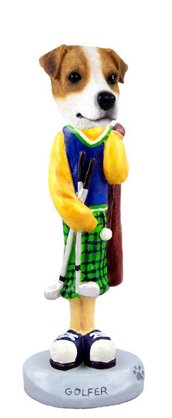 Jack Russell Terrier Golf Doogie Collectible Dog Figurine