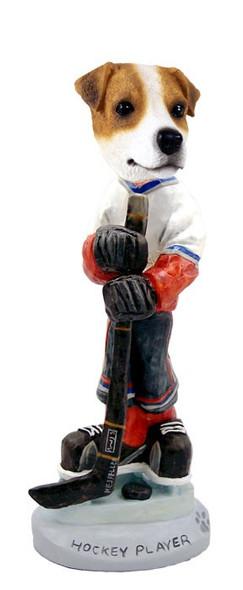 Jack Russell Terrier Hockey Player Doogie Collectible Dog Figurine