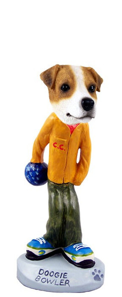 Jack Russell Terrier Bowler Doogie Collectible Dog Figurine
