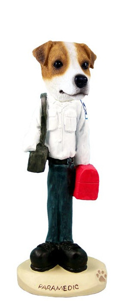 Jack Russell Terrier Paramedic Doogie Collectible Dog Figurine