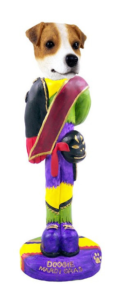Jack Russell Terrier Mardi Gras Doogie Collectible Dog Figurine
