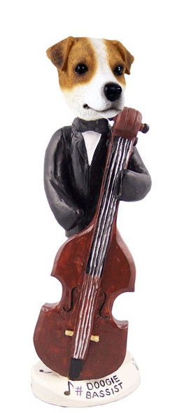 Jack Russell Terrier Bassist Doogie Collectible Dog Figurine
