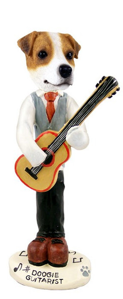 Jack Russell Terrier Guitarist Doogie Collectible Dog Figurine