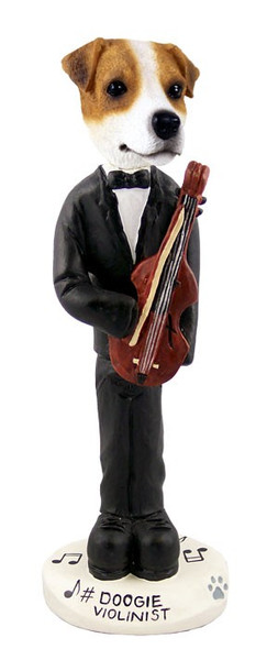 Jack Russell Terrier Violinist Doogie Collectible Dog Figurine