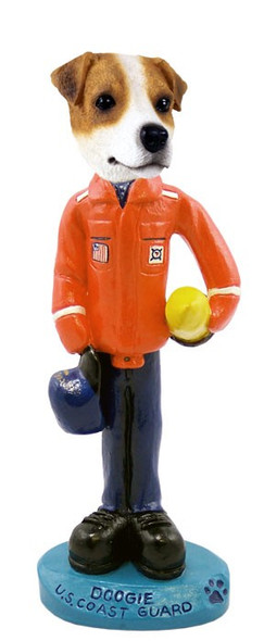 Jack Russell Terrier U S Coast Guard Doogie Collectible Dog Figurine