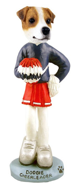 Jack Russell Terrier Cheerleader Doogie Collectible Dog Figurine