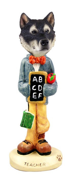 Alaskan Malamute Teacher Doogie Collectible Dog Figurine