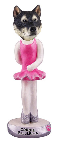Alaskan Malamute Ballerina Doogie Collectible Dog Figurine