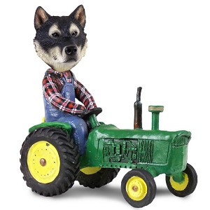 Alaskan Malamute Tractor Doogie Collectible Dog Figurine