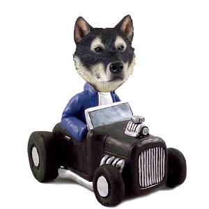 Alaskan Malamute Hot Rod Doogie Collectible Dog Figurine