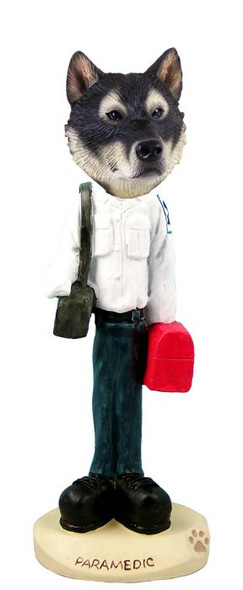 Alaskan Malamute Paramedic Doogie Collectible Dog Figurine