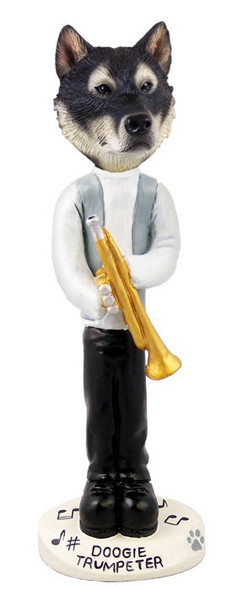 Alaskan Malamute Trumpeter Doogie Collectible Dog Figurine