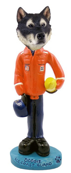 Alaskan Malamute U S Coast Guard Doogie Collectible Dog Figurine